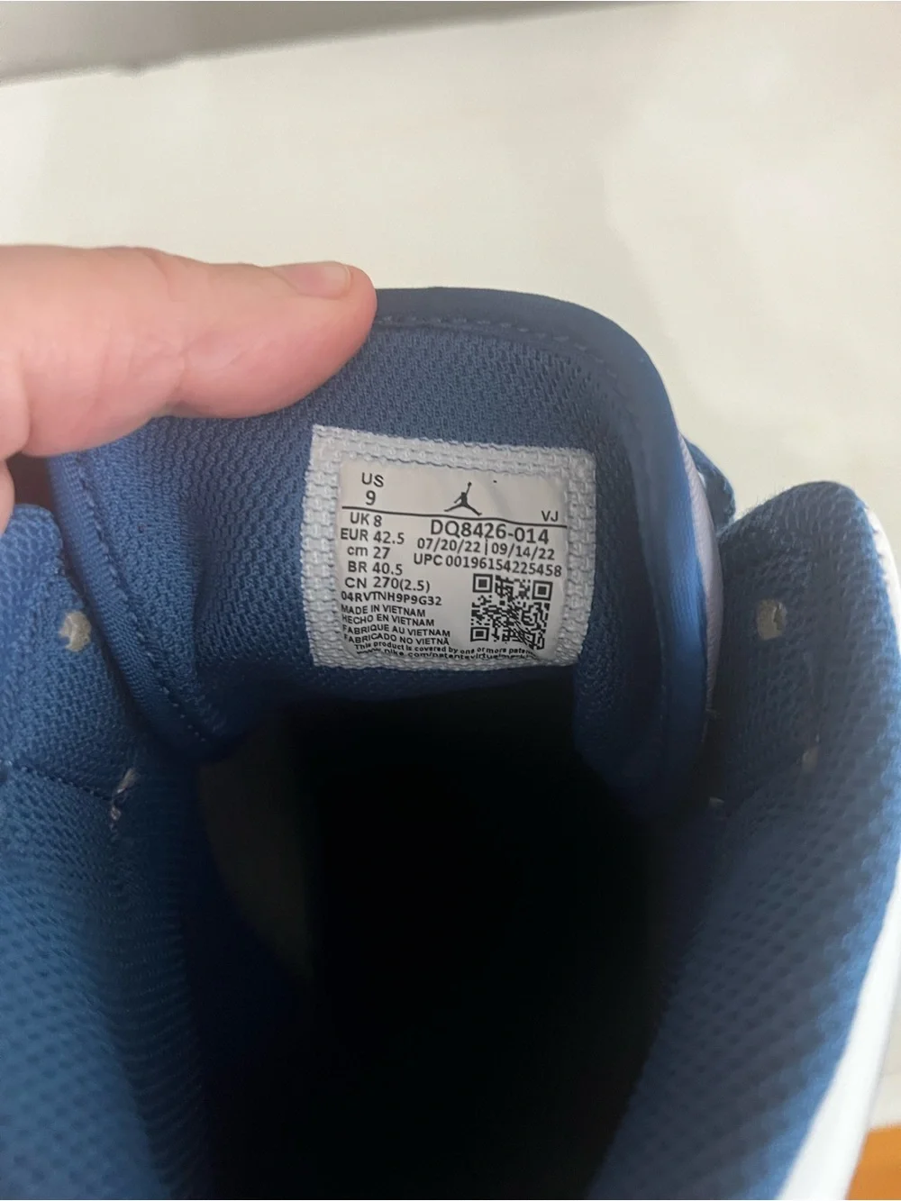 Nike Air Jordan 1 Mid Cement True Blue